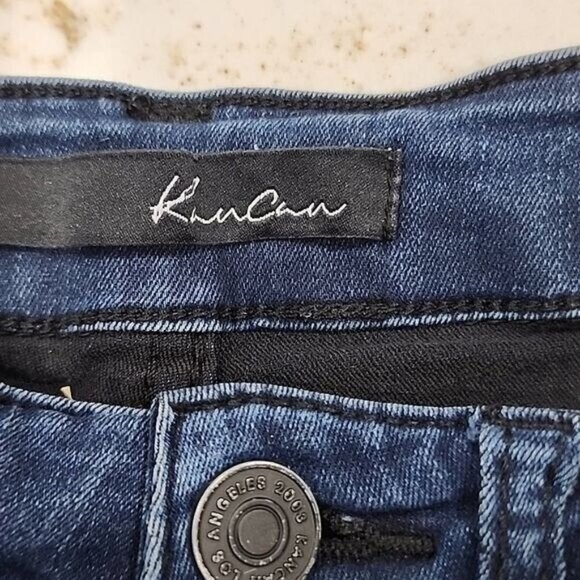 Kancan 1 Skinny Jeans mid-rise Dark Wash Denim Women's Juniors 24 1 - Picture 6 of 7